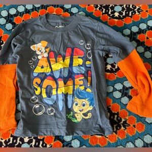 Nickelodeon Boys Bubble Guppies Cotton Long Sleeve Tee